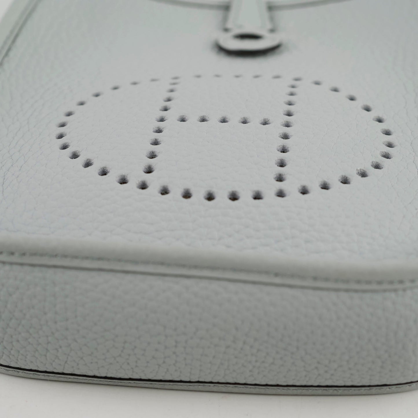 Hermes Mini Evelyn Bleu Pale Y Stamp