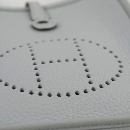 Hermes Mini Evelyn Bleu Pale Y Stamp