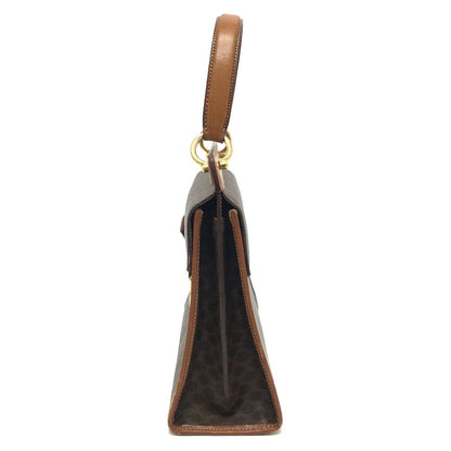 CELINE Shoulder Bag PVC / Leather Brown Macadam One handle Women