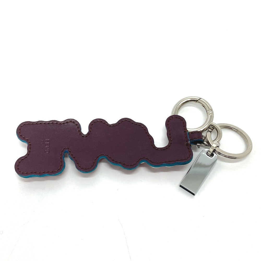 FENDI key ring 12473513 Rubber, Leather multicolor logo With studs USB Women