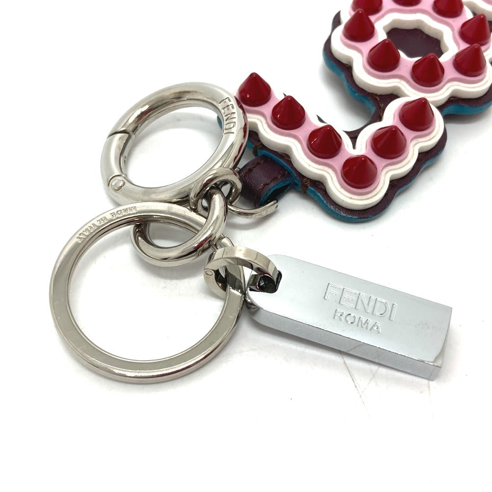 FENDI key ring 12473513 Rubber, Leather multicolor logo With studs USB Women