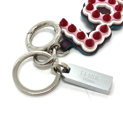 FENDI key ring 12473513 Rubber, Leather multicolor logo With studs USB Women