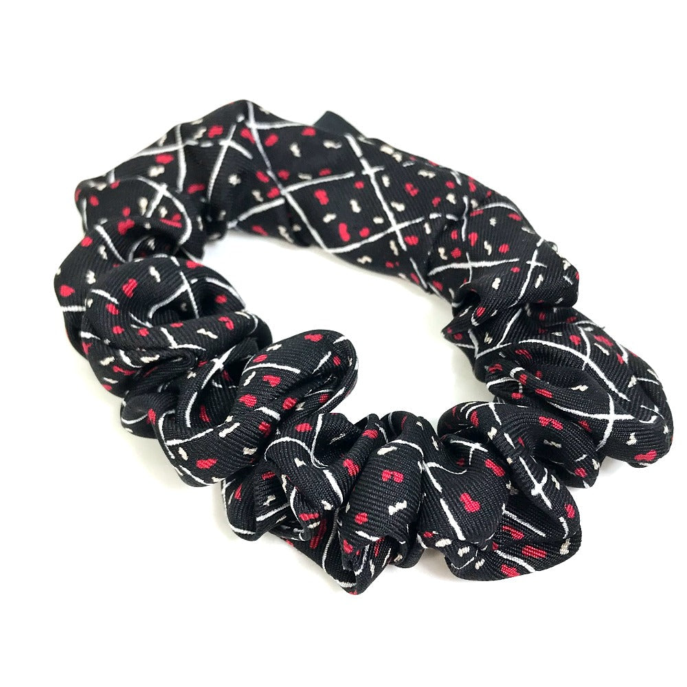 CHANEL scarf silk black COCO Mark CC scarf Women