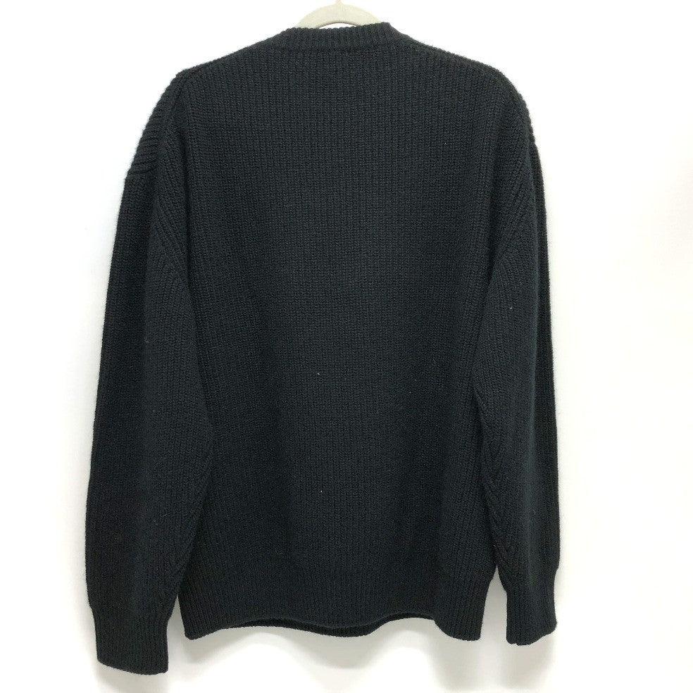 CELINE knit 2A19R205O Wool, Angora black logo Eddy period mens S