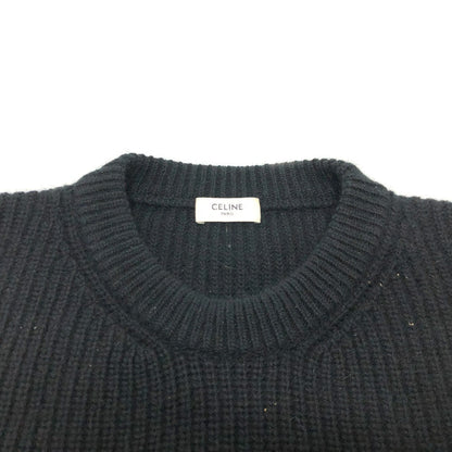 CELINE knit 2A19R205O Wool, Angora black logo Eddy period mens S