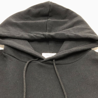CELINE Hoodie 2Y958670Q cotton black logo mens S