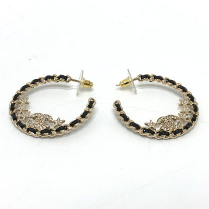 CHANEL Pierce B23C metal gold Star COCO Mark hoop Women