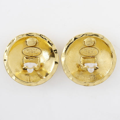 CHANEL Earring Plated Gold gold vintage COCO Mark Matrasse