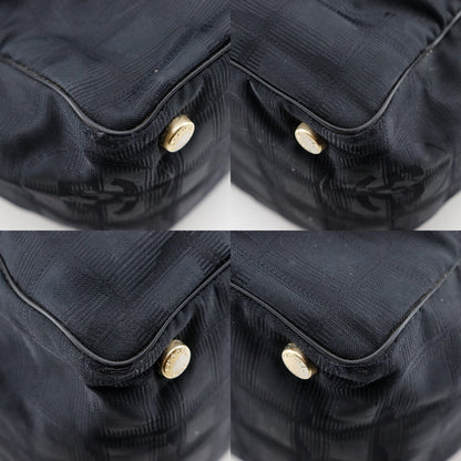 CHANEL Tote Bag A15991 Nylon canvas black New travel line Tote MM Women