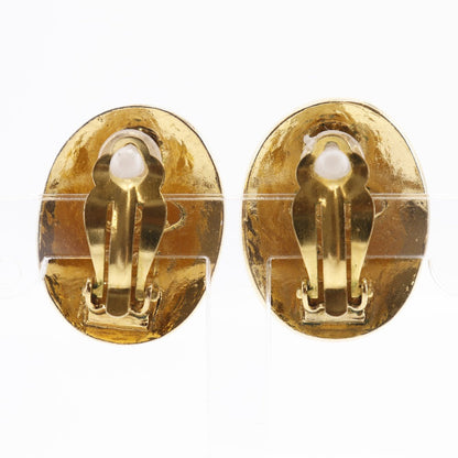 CHANEL Earring Plated Gold gold vintage COCO Mark Women