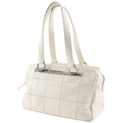 CHANEL Tote Bag Caviar skin off white Mini Boston Chocolate bar