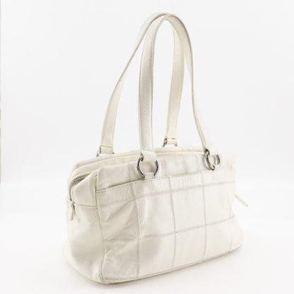 CHANEL Tote Bag Caviar skin off white Mini Boston Chocolate bar