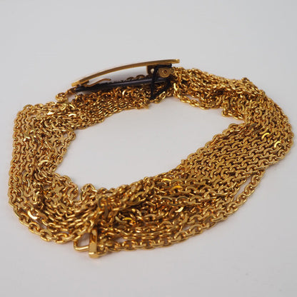 CHANEL belt A07689 Plated Gold gold With logo Chain Women 70
