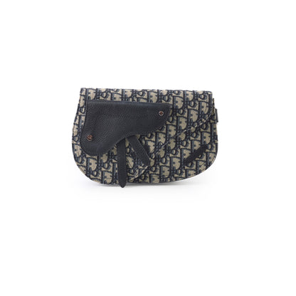 Dior Mens Saddle Body Bag Oblique Navy