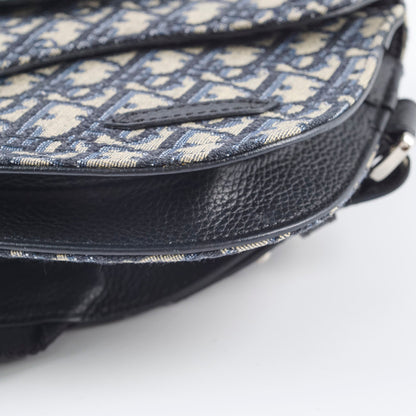 Dior Mens Saddle Body Bag Oblique Navy