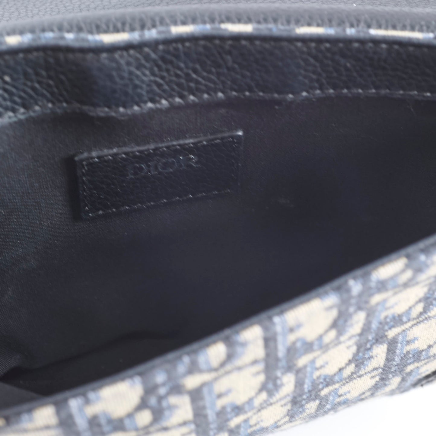 Dior Mens Saddle Body Bag Oblique Navy