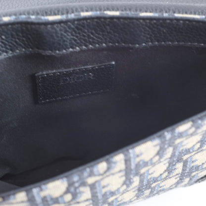 Dior Mens Saddle Body Bag Oblique Navy