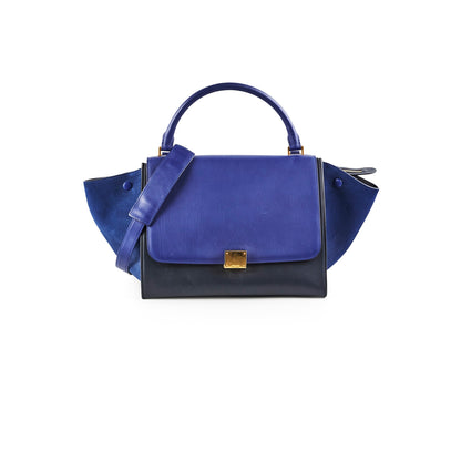 Luxury CELINE Trapeze Medium Blue/Navy