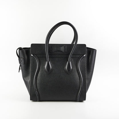 Luxury CELINE Micro Luggage Black