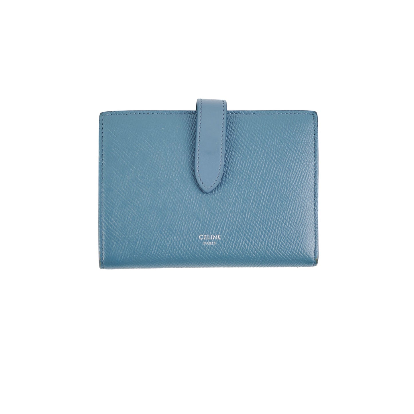 Luxury CELINE Blue Fold Wallet