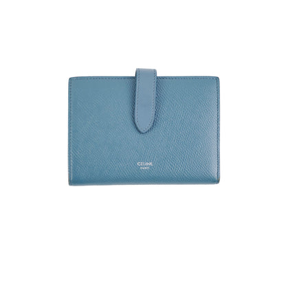 Luxury CELINE Blue Fold Wallet