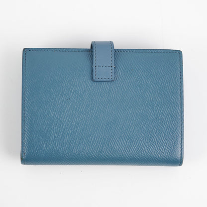 Luxury CELINE Blue Fold Wallet
