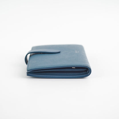 Luxury CELINE Blue Fold Wallet