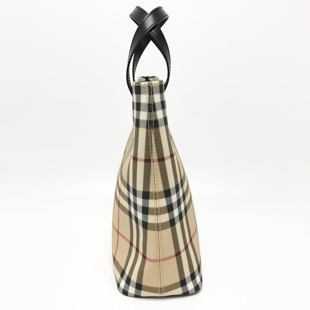 BURBERRY Handbag PVC / Leather beige check Women