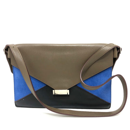 CELINE Shoulder Bag leather Brown Women