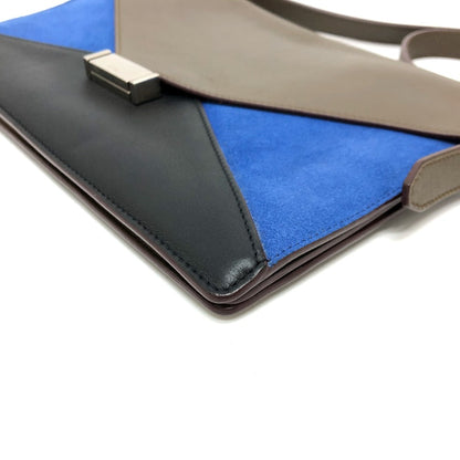 CELINE Shoulder Bag leather Brown Women