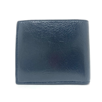 BALENCIAGA Folded wallet 779971 leather black BB logo mens