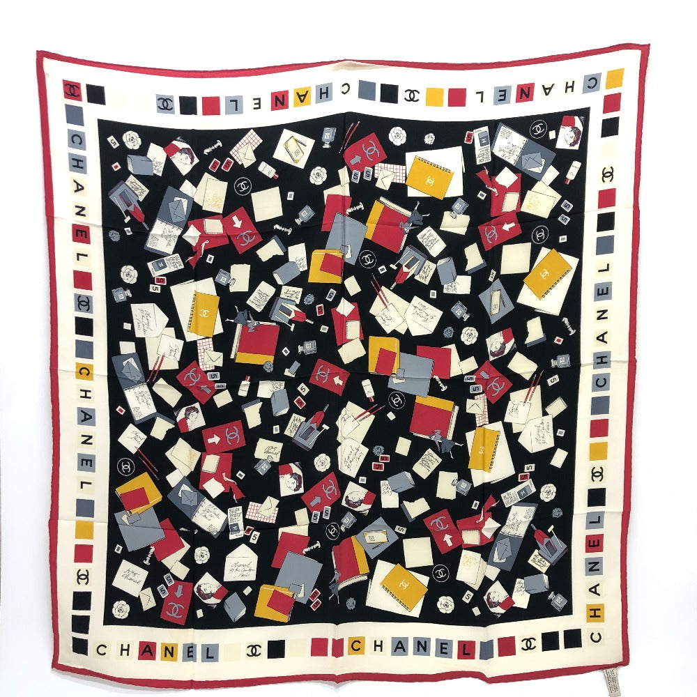 CHANEL scarf silk multicolor Multi-design COCO Mark No.5 Women