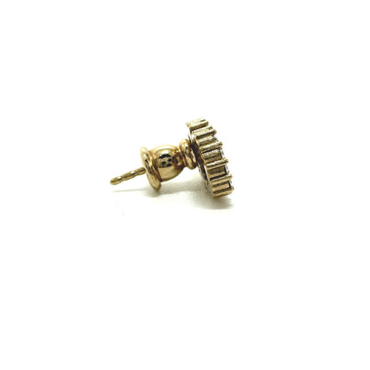 Dior Pierce Gold Plated gold CD Claire Dee Lune Women