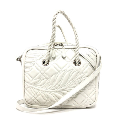 BALENCIAGA Handbag 466541 leather white quilting Blanket Square S Women