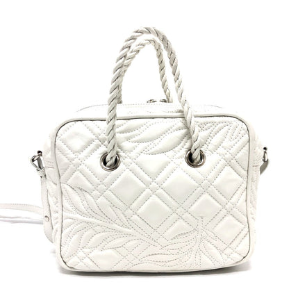 BALENCIAGA Handbag 466541 leather white quilting Blanket Square S Women