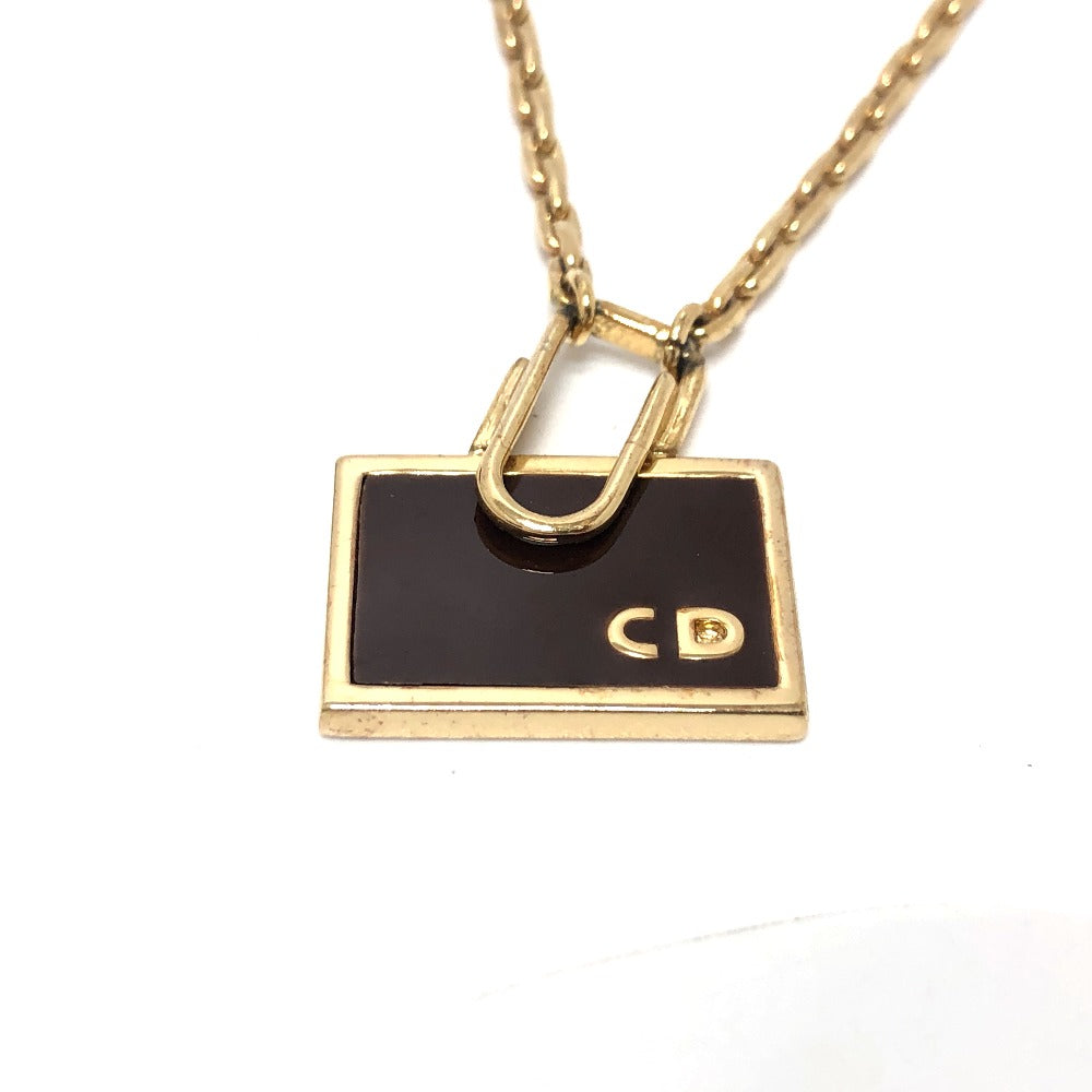 Dior Necklace Gold Plated gold Bag motif Women