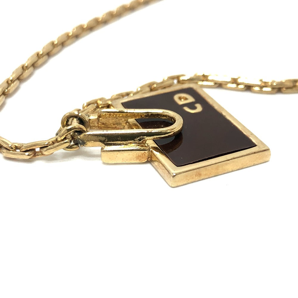 Dior Necklace Gold Plated gold Bag motif Women