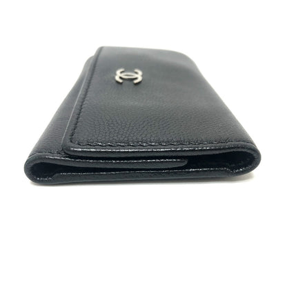 CHANEL Key case Key holder  Soft caviar skin black Brilliant COCO Mark Women
