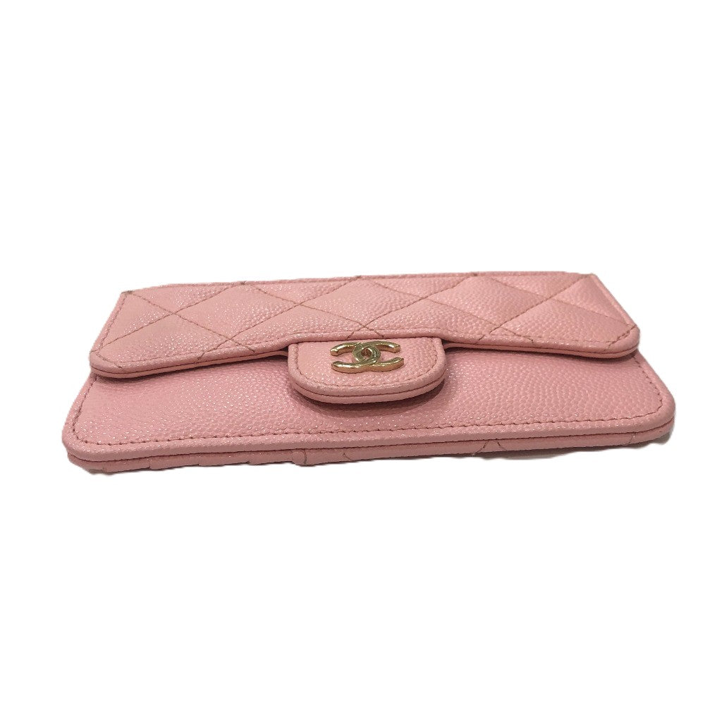 CHANEL Coin case AP2570 Caviar skin pink Matrasse Coin Card Holder Wallet Women