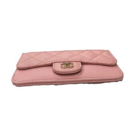 CHANEL Coin case AP2570 Caviar skin pink Matrasse Coin Card Holder Wallet Women