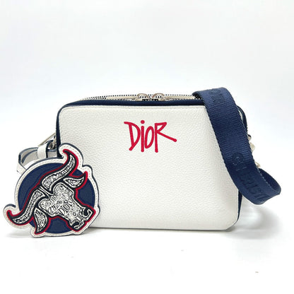 Dior Shoulder Bag leather white Dior x StÃ¼ssy collaboration