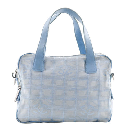 CHANEL Handbag A15973 Nylon canvas light blue New travel line Women