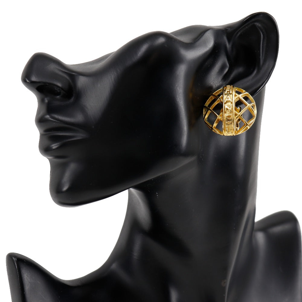 CHANEL Earring Plated Gold gold Women