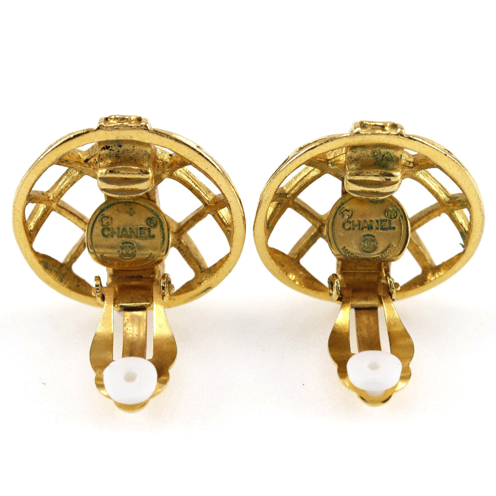 CHANEL Earring Plated Gold gold Women