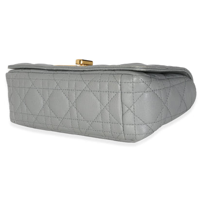 Dior Blue Supple Calfskin Small Caro Chain Bag
