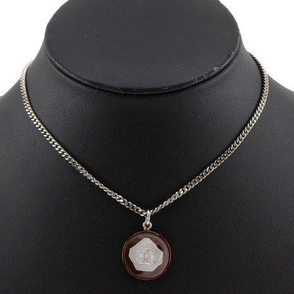 CHANEL Necklace Metal, Plastic Silver COCO Mark Women