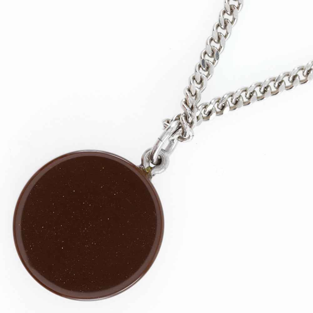 CHANEL Necklace Metal, Plastic Silver COCO Mark Women