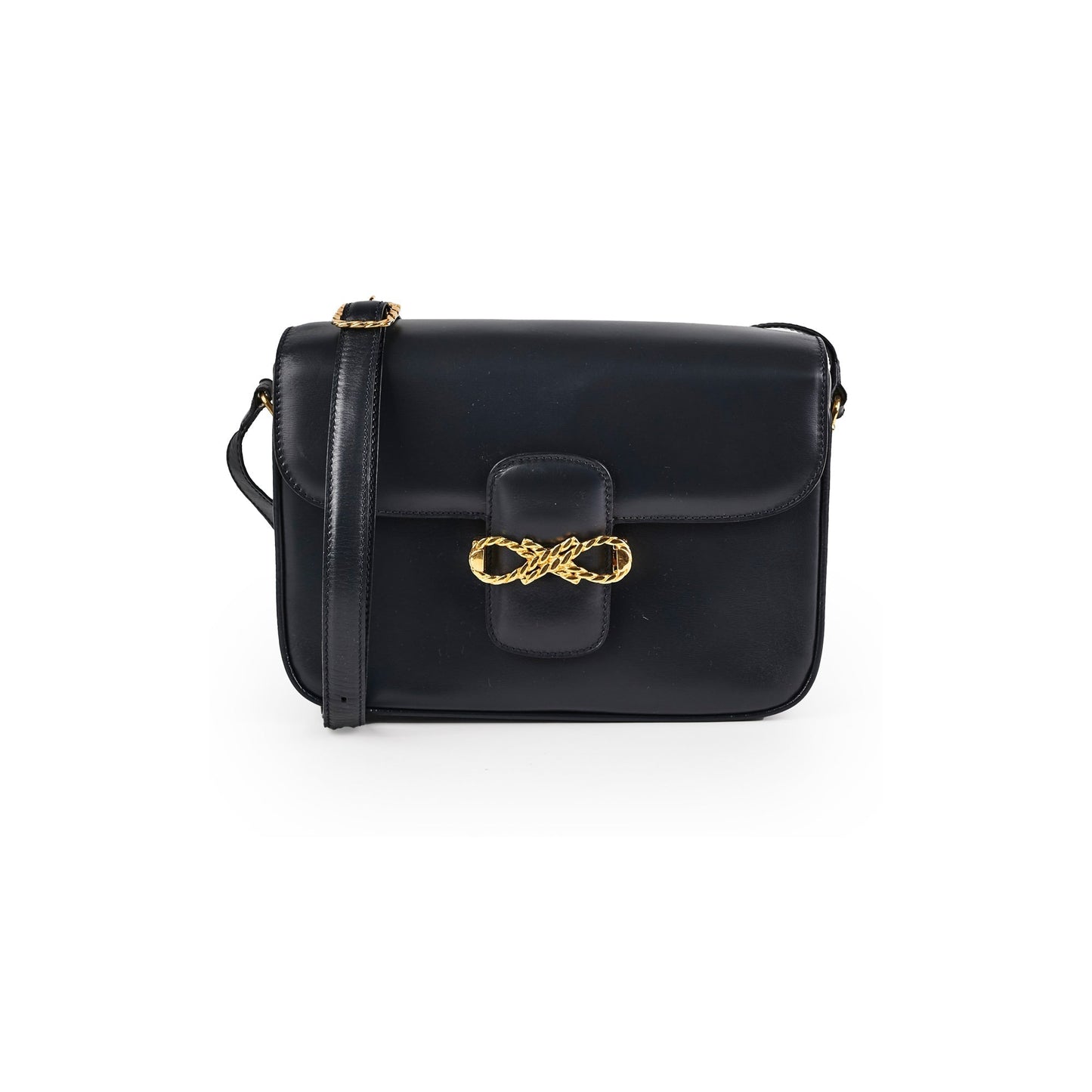 Luxury CELINE Vintage Navy Box Bag