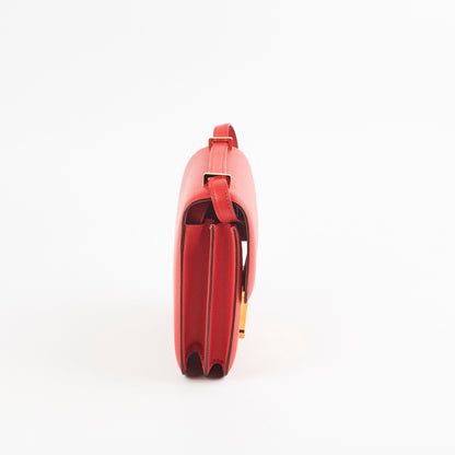 Hermes Constance 18 Epsom Rouge Casaque A Stamp