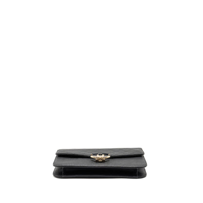 Chanel Paris-Cuba Thread Around Flap Bag With Chain Caviar Black LGHW